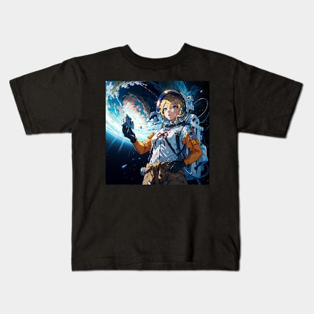 Love in Space Hayasaka Kids T-Shirt by PYXLE